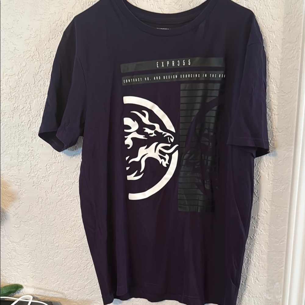 Express Dark Blue Graphic Tee